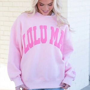 Lulu Mac Light Pink With Pink Puff Sweatshirt